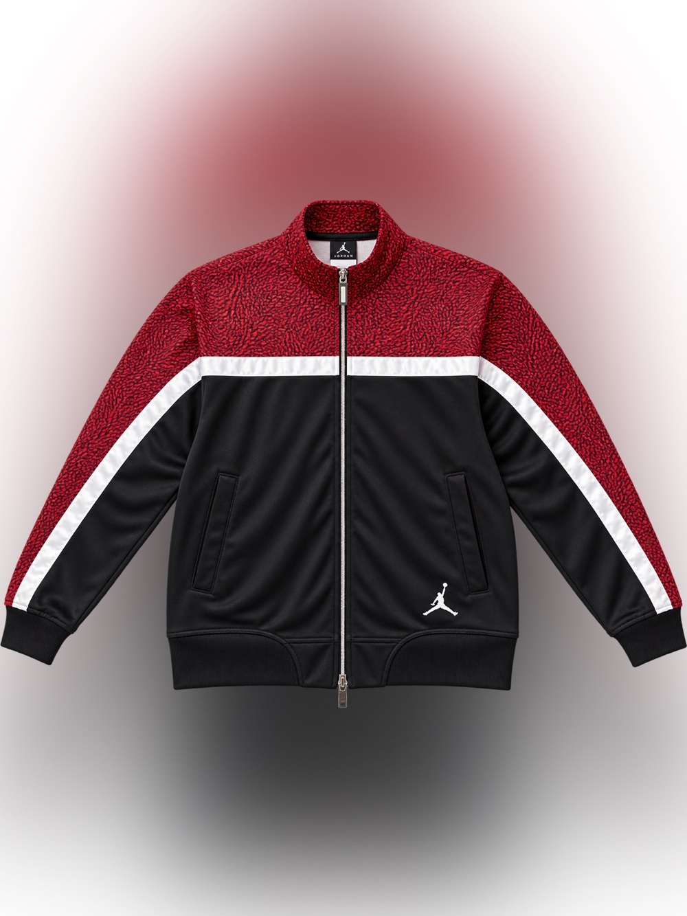Nike Air Jordan Jordan Flight Track Jacket Red Black White Elephant Print Men’s